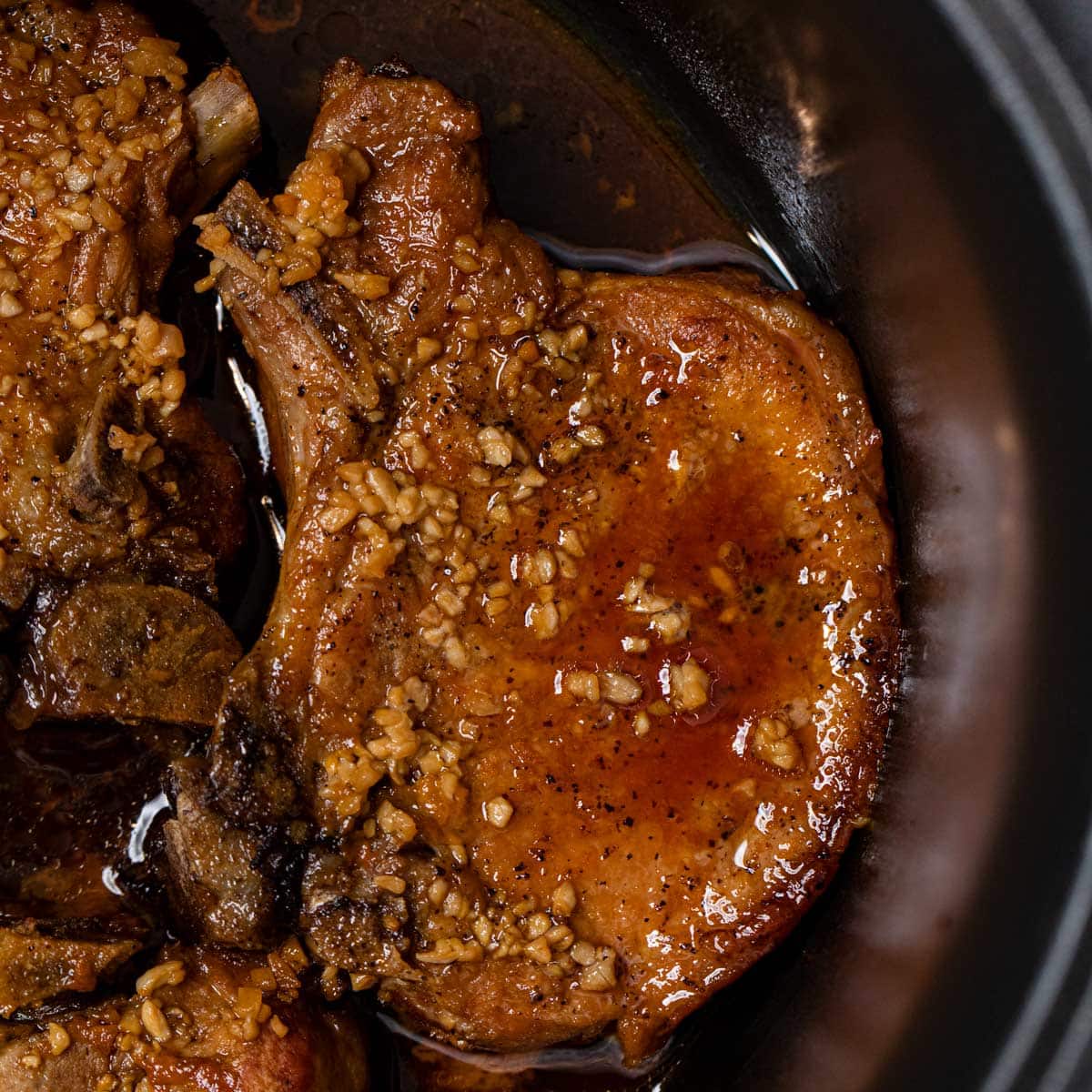 Slow Cooker Brown Sugar Garlic Pork Chops 1x1